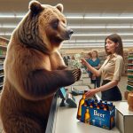 Animal Cost Bear Paying At Check Out Girl Surprised.jpeg